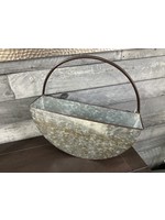 Zingz & Thingz Round Galvanized Wall Planter