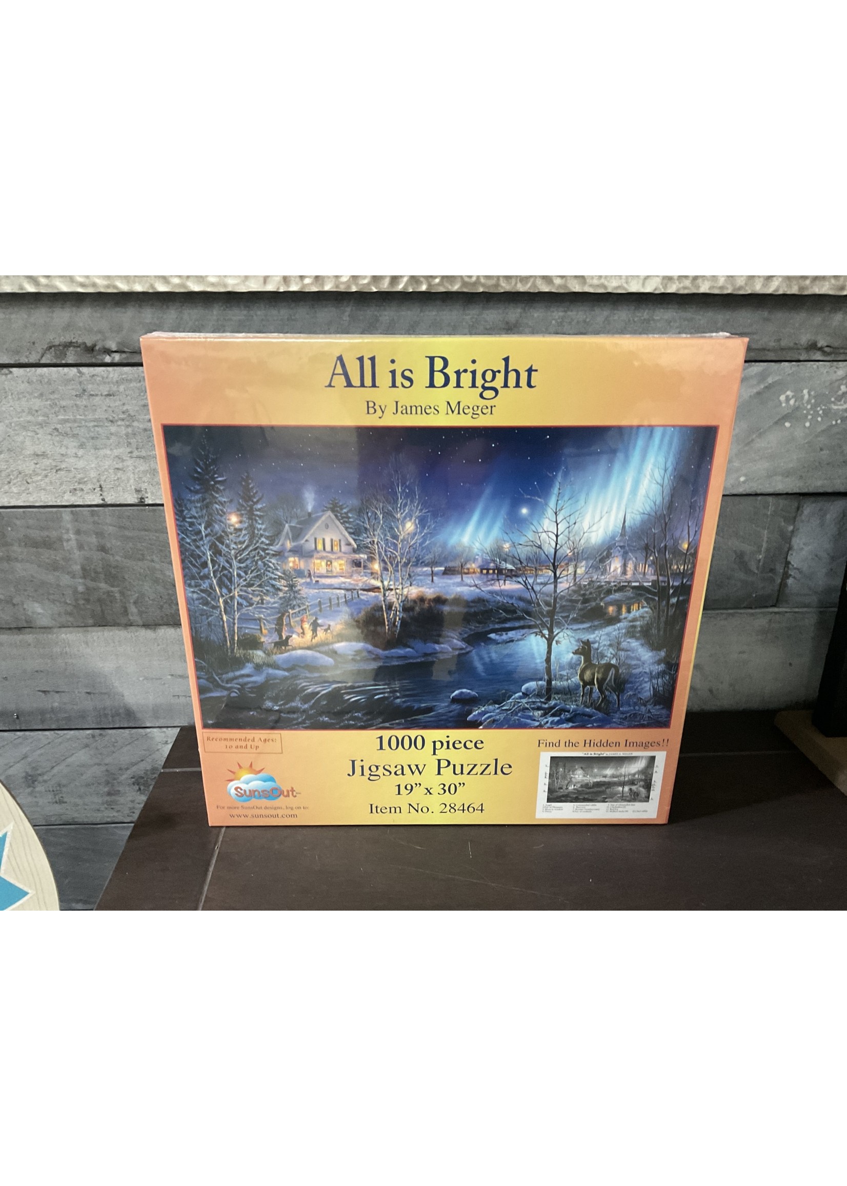 SunsOut Jigsaw Puzzle "All Is Bright" 1000 pieces 19x30