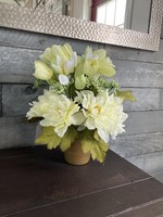 My New Favorite Thing Centerpiece Spring Green Floral w/ Large White Flowers
