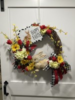 My New Favorite Thing Grapevine Easter Rabbit Wreath w Brown Rabbit