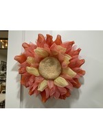 My New Favorite Thing Orange & Yellow Sunflower Pancake Wreath