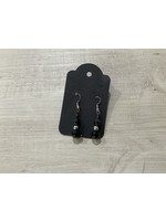 Our Twisted Dahlia E212 Small Black Earrings