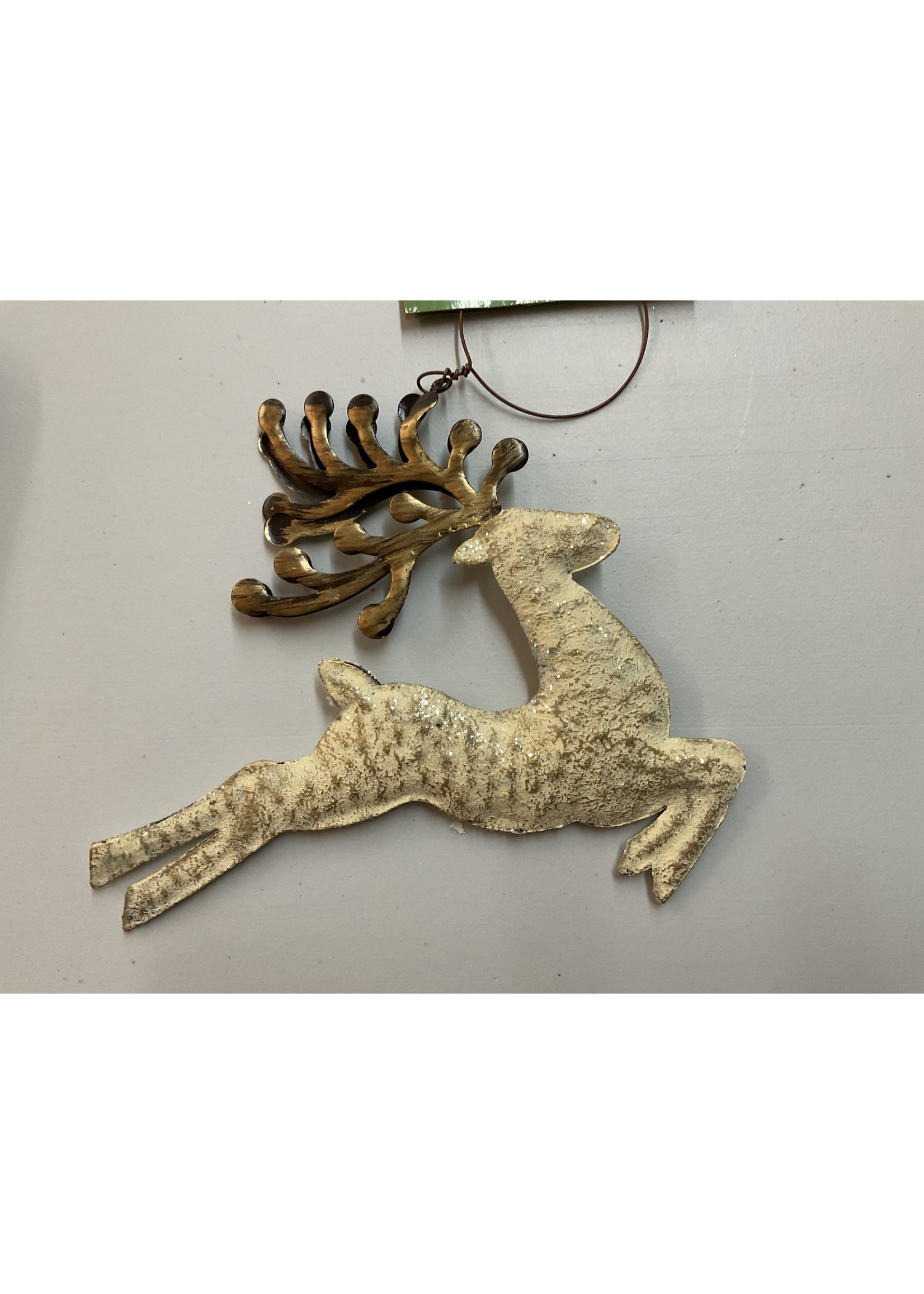Sunset Vista Design Tin Ornament Graceful Reindeer Assorted