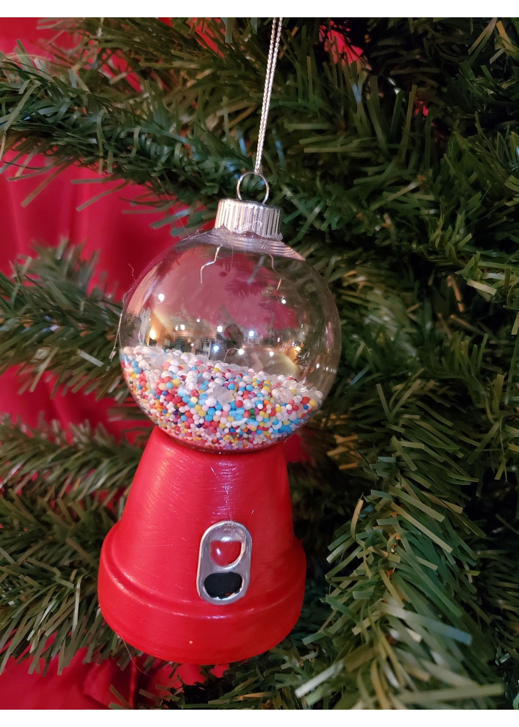 Sally Ward Ornament Fun Candy Machine filled with various nonpareils