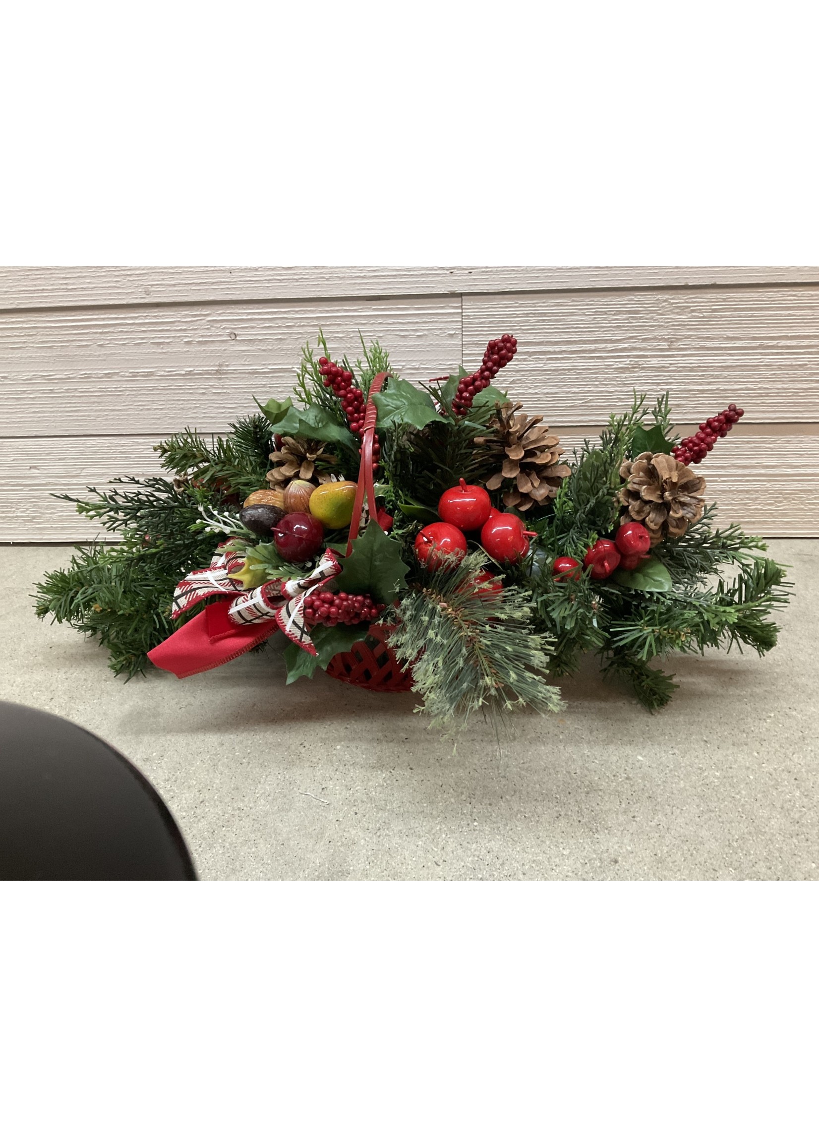 My New Favorite Thing Centerpiece Christmas w Fruits & Pinecones