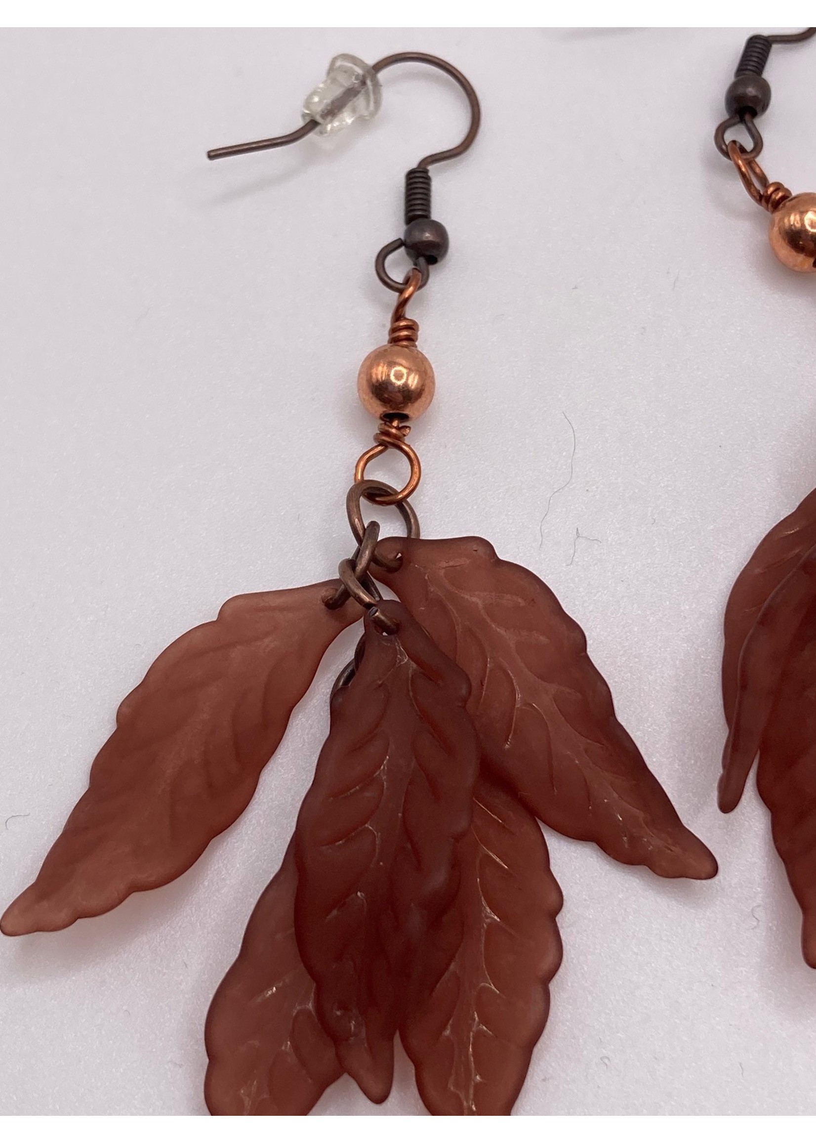 Our Twisted Dahlia Leaf Cluster Earrings