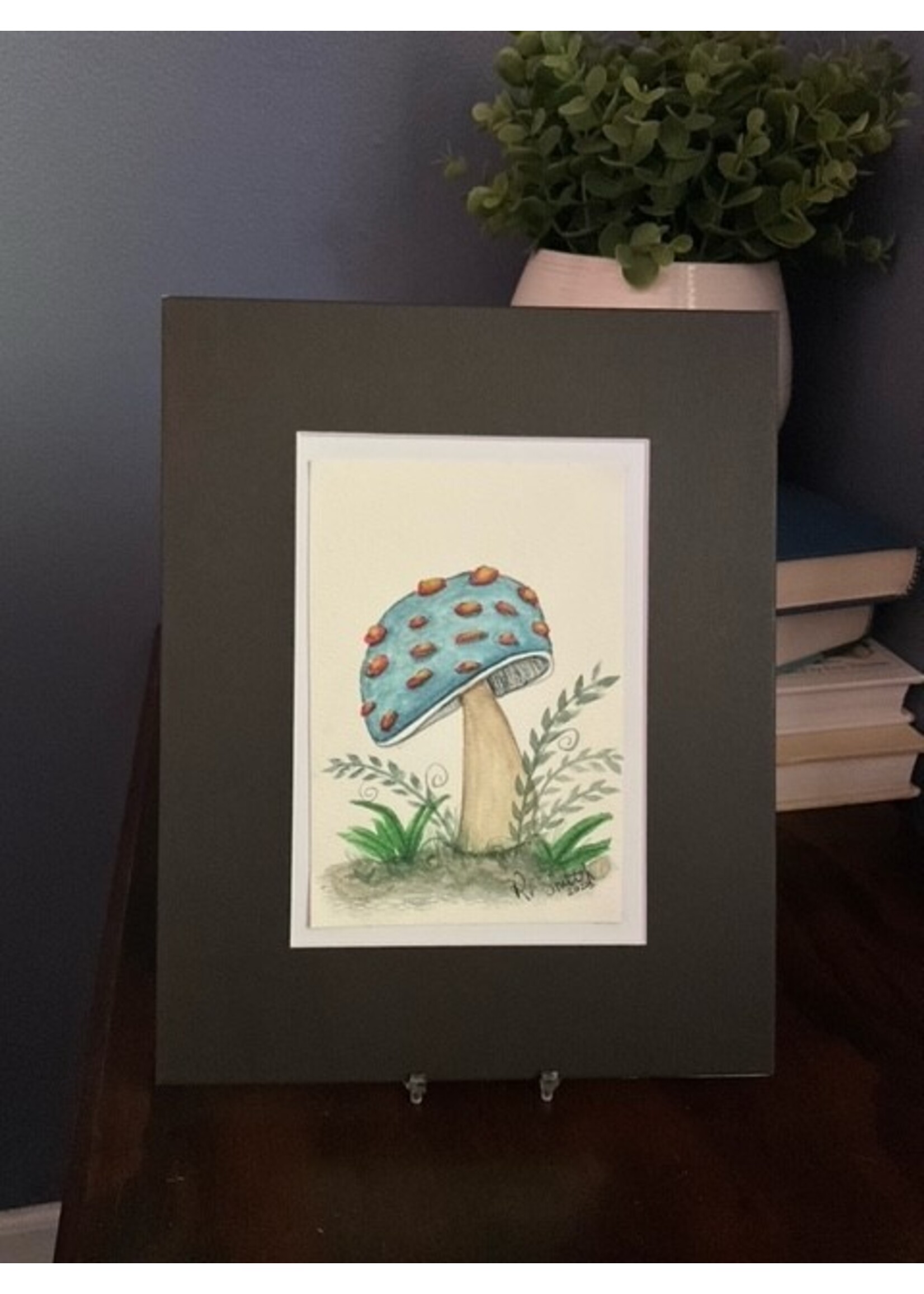 #01 8x10 Blue Mushroom