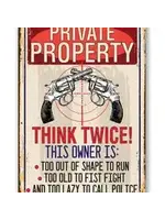 Lone Star Art Private Property - Metal Sign
