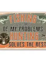 Fishing and Hunting - Metal Sign - My New Favorite Thing Decor