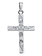 MARATHON Sterling Silver Hand Engraved Cross with Flower