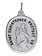 Sterling Silver Oval St. Christopher's Medal on Chain