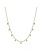 Gabriel & Co. 14K Yellow Gold Diamond Cluster Drop Station Necklace