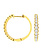 14K Yellow Gold Graduated Diamond Huggie Earrings