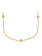 14K Yellow Gold Diamond Bezel Set Station Necklace