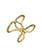 14K Yellow Gold Intertwined Diamond Ring