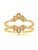 14KT .20CTW PAVE DIAMOND "TIARA" STYLE RING GUARD