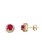 Yellow Gold Ruby Studs