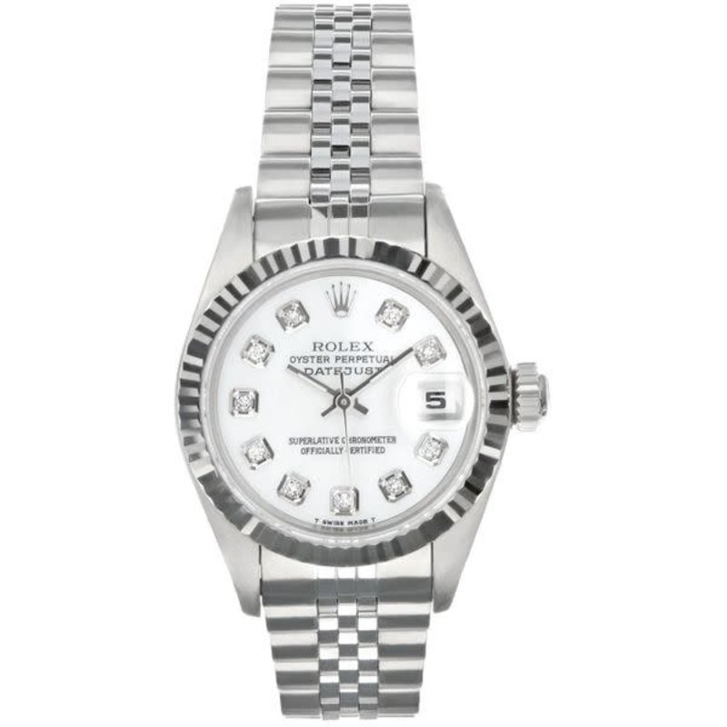 Ladies Pre-Owned Diamond Rolex Oyster Datejust with Jubilee Bracelet