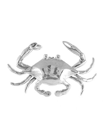 Sterling Medium Crab Pendant