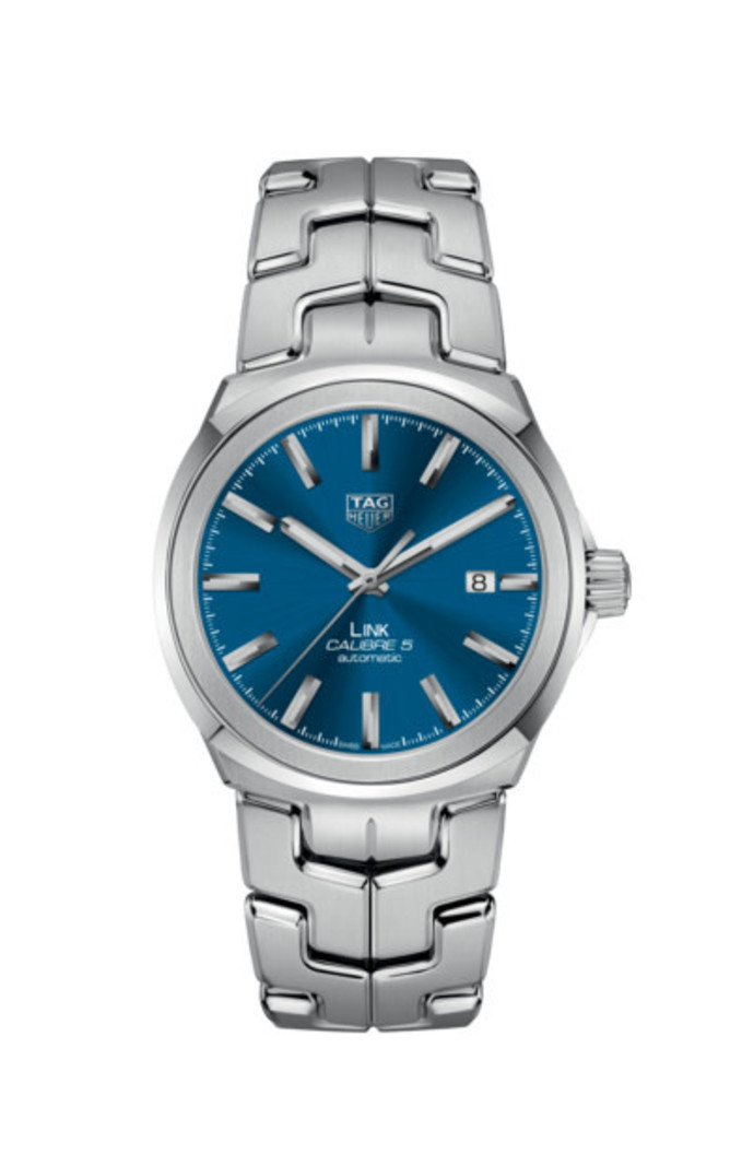 TAG Heuer Gents Tag Heuer Automatic Link watch with Blue Dial