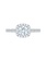 Complete Round Cut 1.20 ctw White Gold Diamond Halo Engagement Ring