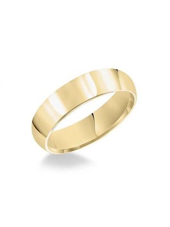 Gold Comfort Fit Wedding Band