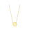 14K Yellow Gold Mini Compass Necklace
