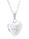 Sterling Silver Baby Heart with Diamond Locket Necklace
