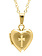14K Gold Filled Heart and Cross Locket