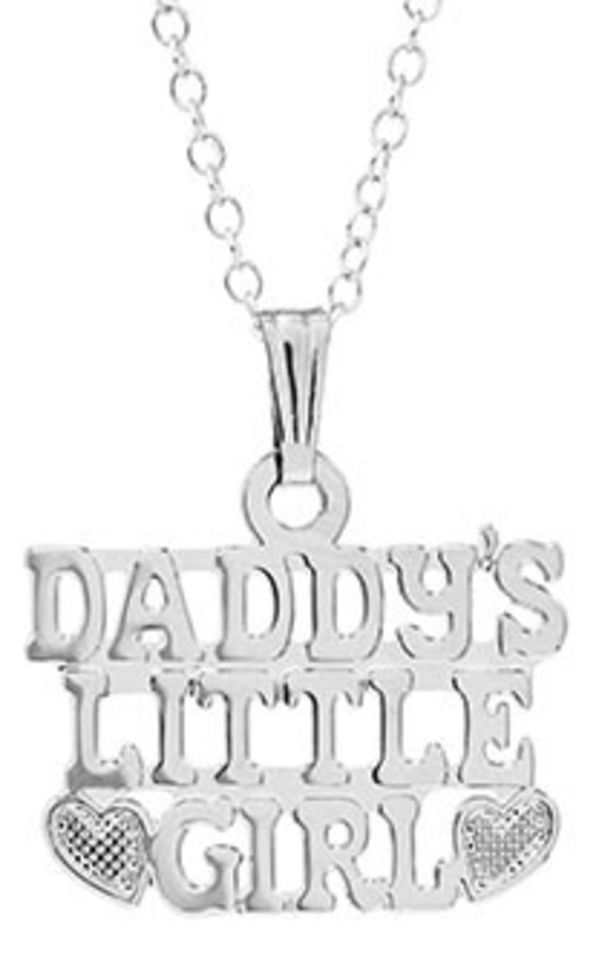 Sterling Silver Daddy's Little Girl Pendant Necklace