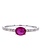 14K White Gold Ruby and Diamond Ring