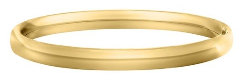 Adult 14K Gold Filled Plain 12mm Large Bangle