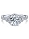 Gabriel & Co. 14K White Gold Round Halo Diamond Engagement Ring