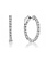 White Gold 1.00ctw Inside Out Diamond Hoops