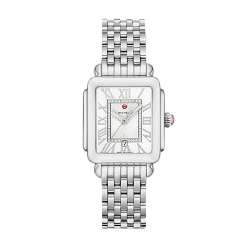 MICHELE Deco Madison Mid Stainless Steel Diamond Dial Watch