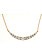 14K Yellow Gold Graduated Diamond Bar Necklace