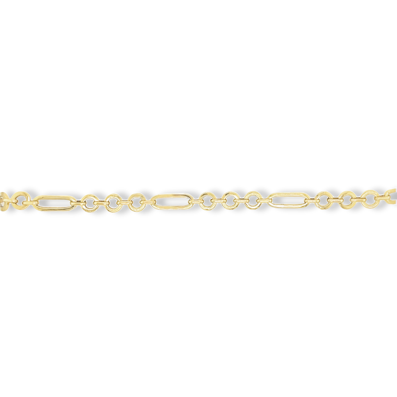 10K Yellow Gold Paperclip Bracelet