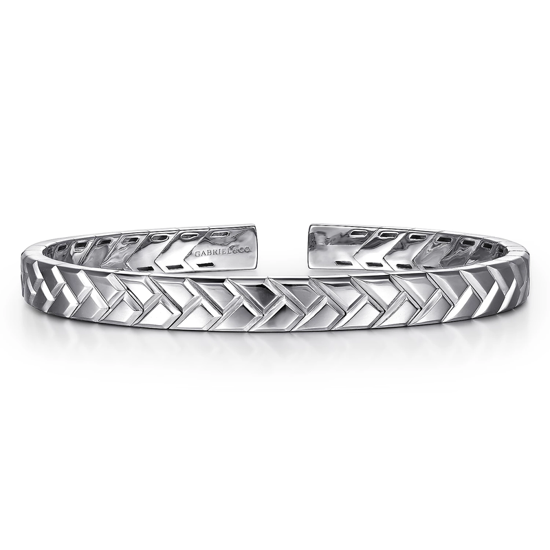 Sterling Silver Herringbone Slim Bracelet