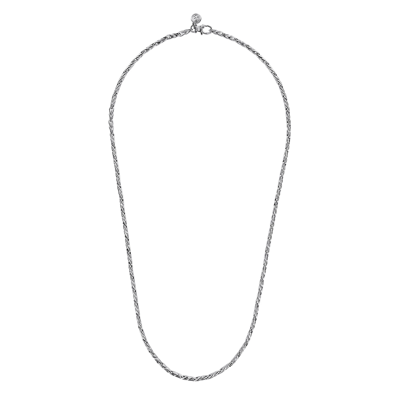 silver chain necklace png