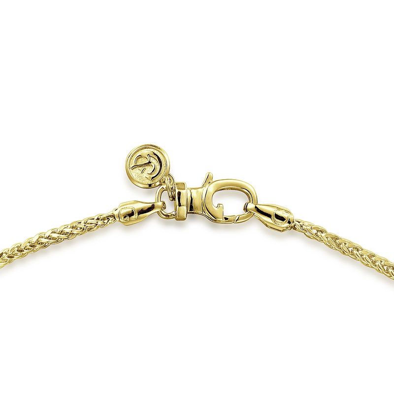 Men's gold MINI Padlock Necklace Mens Gold 