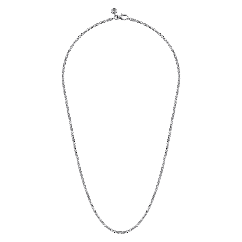 925 Sterling Silver Mens Link Chain Necklace
