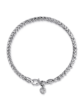 925 Sterling Silver Men's Wheat Chain Bracelet