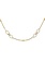 14K Two-tone Diamond-cut Beads Fancy Link  Necklace