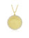 Hammered Gold Medallion with Diamond Trim