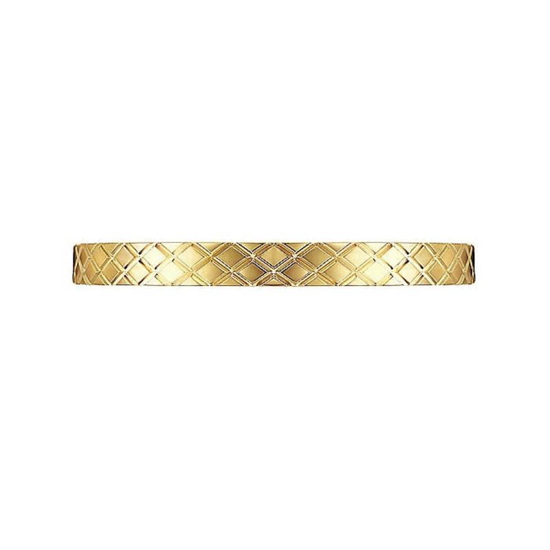 Gabriel & Co. 14K Yellow Gold Textured Checkered Stackable Ring