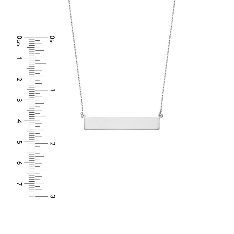 Engravable Bar Adjustable Necklace