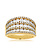 14KT 1.92CTW(FAN)RD & PAVE DIAMOND "3 ROW" WIDE BAND