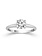 14K White Gold Lab Grown Round Diamond Engagement Ring