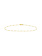 14K Yellow Gold Saturn Anklet