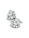 14K White Gold Natural 1/2ctw Round Diamond Stud Earrings